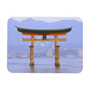 Íman Ásia, Japão, Hiroshima. Mivaiima. Portão Torii