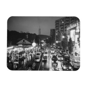 Íman Ásia, Japão, Tóquio. Noite, Estação Harajuku,