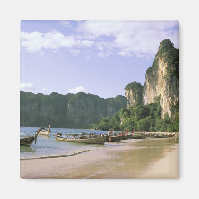 Íman Ásia, Tailândia, Krabi. Praia de West Railay, long (Frente)