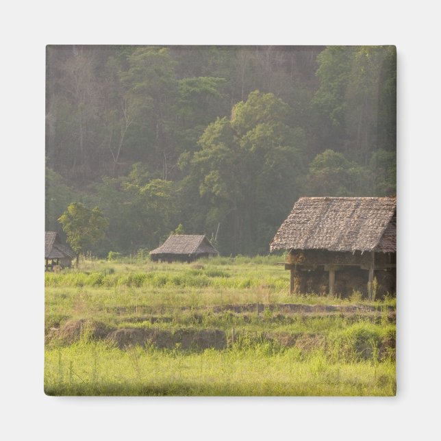 Íman Ásia, Tailândia, Mae Hong Son, cabanas de arroz (Frente)