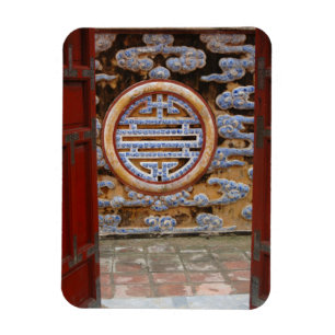 Íman Ásia, Vietnã. Parede ornamentada na Cidadela