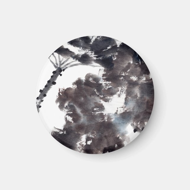 Íman Asiatische Kunst mit Lotusblätter Motiv (Frente)