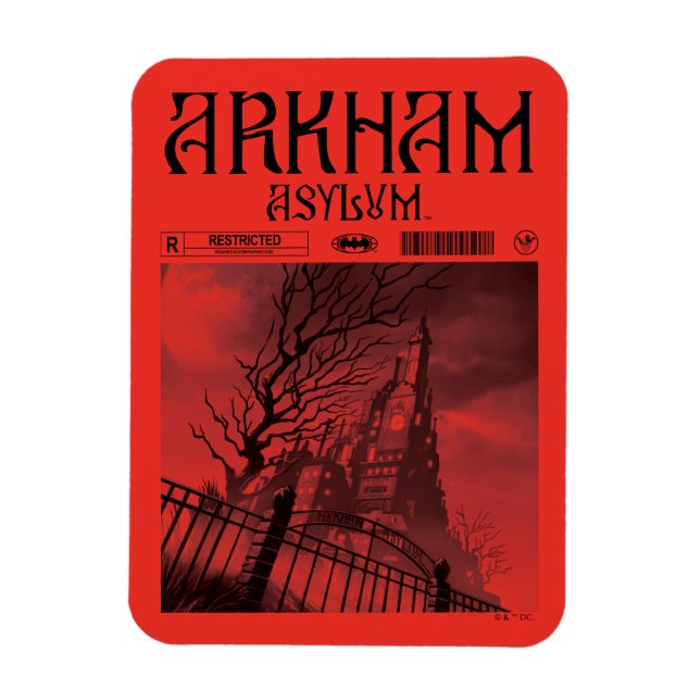 Íman Asilo Arkham: Restrito (Vertical)