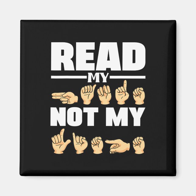 Íman ASL Alfabet American Sing Language Professora ASL  (Frente)