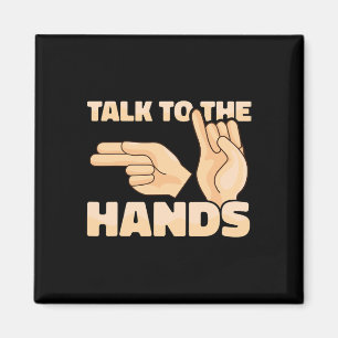 Íman ASL Fale com as mãos American Sign Language 2