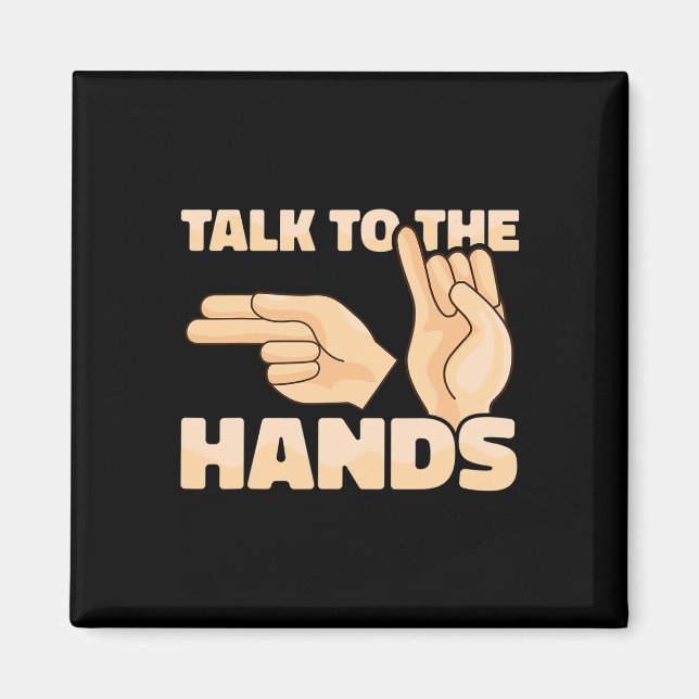 Íman ASL Fale com as mãos American Sign Language 2 (Frente)