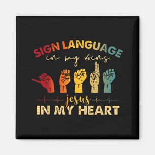 Íman Asl Jesus Cristo Sinal Language Em Minhas Veias Je