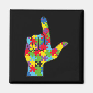 Íman ASL Love Sign Autism Awarse Support