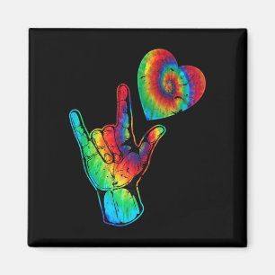 Íman ASL Love Sign Language Autism Awarsm Suporte a Ti