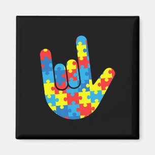Íman ASL Love Sign Language Autismo Dar Consciência