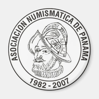 Íman Asociación Numismática De Panamá imán