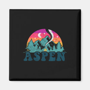 Íman Aspen Colorado Co Mountain Skiing Vintage 80s Aspe