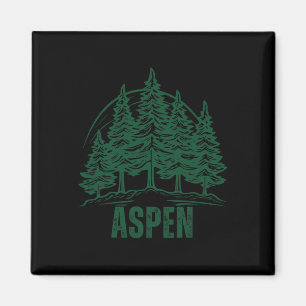 Íman Aspen Colorado Montanhas Esqui Árvore de Pinheiro