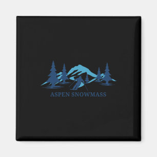 Íman Aspen Snowm Colorado Ski Resort Skiier