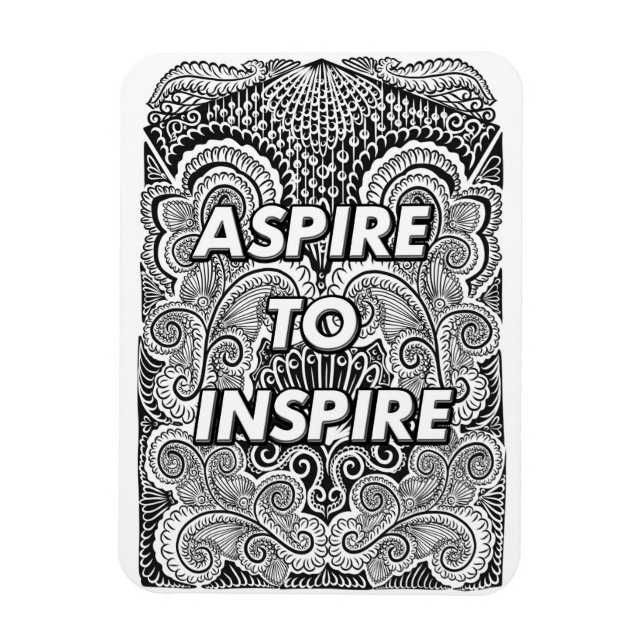 Íman ASPIRE PARA INSPIRE - Cotação de Declaração Positi (Vertical)