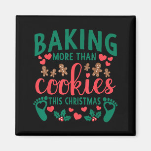 Íman Assando Mais do que Biscoitos neste Natal Grávida