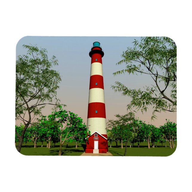 Íman Assateague Lighthouse, Virginia Easterm Shore (Horizontal)