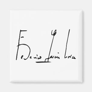 Íman Assinatura Federico García Lorca