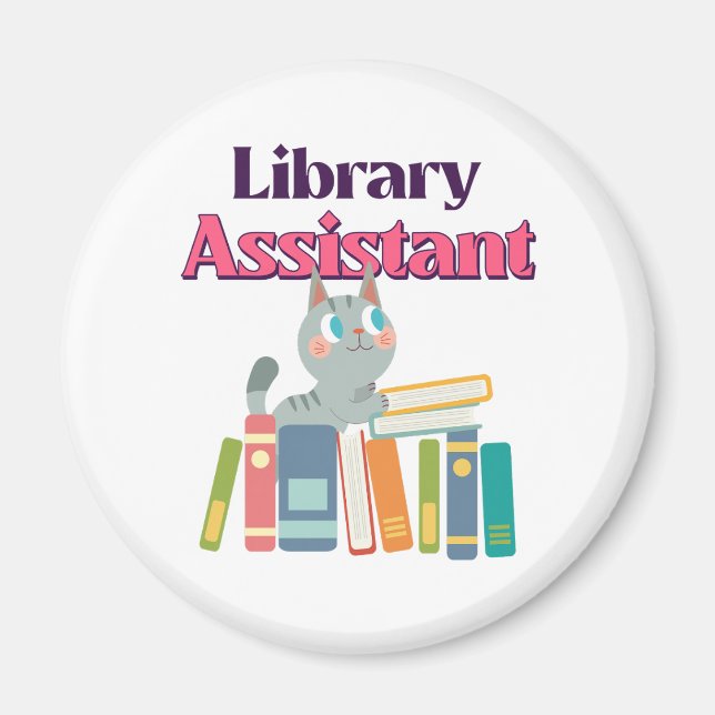 Íman Assistente de Biblioteca (Frente)