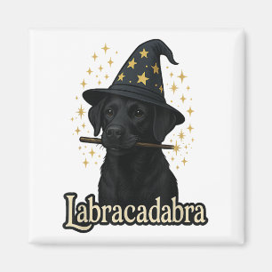 Íman Assistente de Cachorro Preto Funny Black Lab Hallo