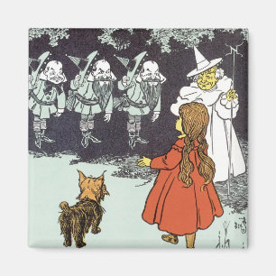 Íman Assistente de Vintage de Oz Dorothy Toto Glinda Mu