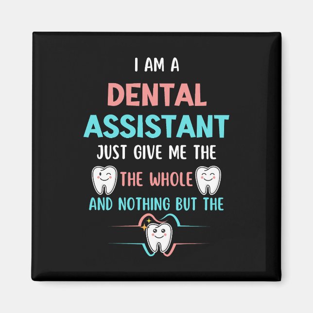 Íman ASSISTENTE DENTAL Engraçado de Dar com a Língua no (Frente)