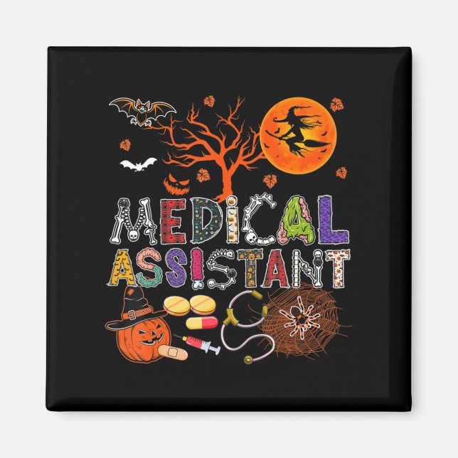 Íman Assistente Médico Zombie Zombie Costume Scary P (Frente)