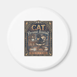 Íman Assistente Pessoal Gato Dono Engraçado Humor Gato