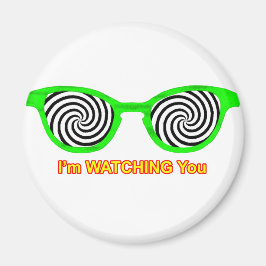 Íman Assistindo Hypnotize Óculos De Sol Escarem Verde O