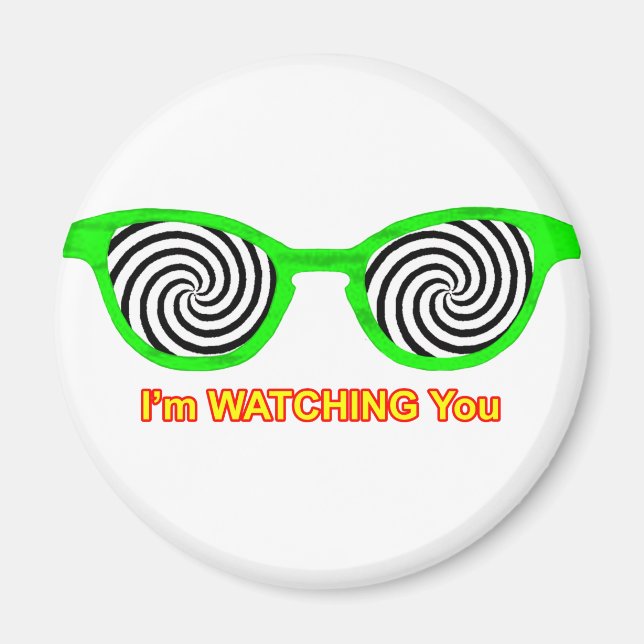 Íman Assistindo Hypnotize Óculos De Sol Escarem Verde O (Frente)