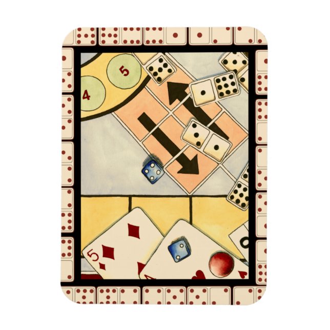 Íman Assórdio Embrulhado de Jogos de Oportunidade (Vertical)