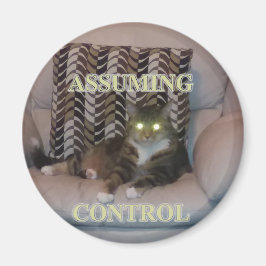 Íman Assuming Control cat magnet