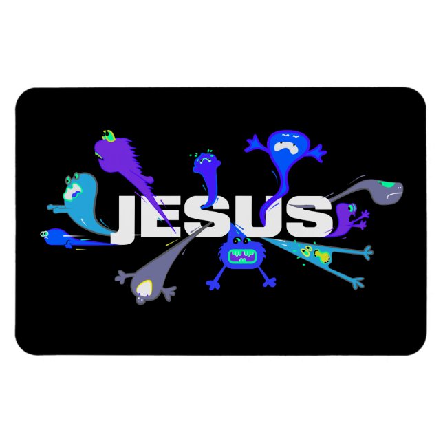 Íman Assustador Jesus (Horizontal)
