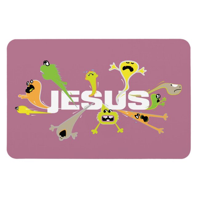 Íman Assustador Jesus (Horizontal)