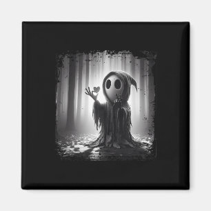 Íman Assustador Rosto Horror Poster Halloween Coração F