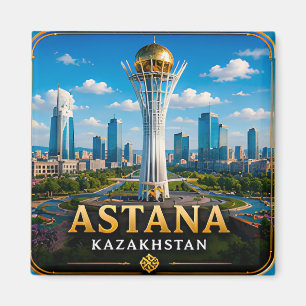 Íman Astana Cazaquistão Capital Moderna da Estepe 📍
