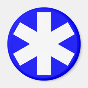 Íman Asterisco - azul