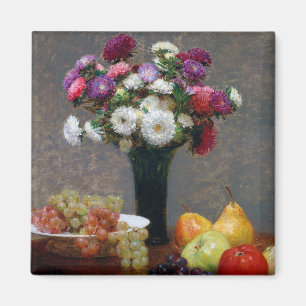 Íman Asters and Fruta, Henri Fantin-Latour