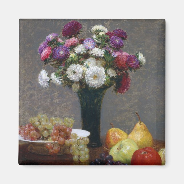 Íman Asters and Fruta, Henri Fantin-Latour (Frente)