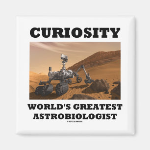 Íman Astrobiologist do mundo da curiosidade o grande