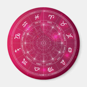 Íman Astrologia moderna Roda Zodiac presente