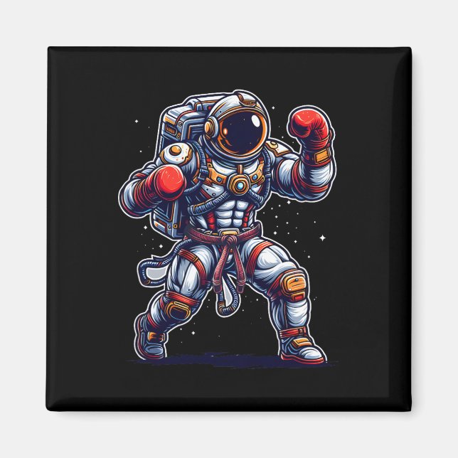 Íman Astronaut Muay Thai Boxe Caratê Kickboxing Marti (Frente)