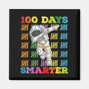 Íman Astronauta 100 Dias Mais Inteligente 100º Dia de E