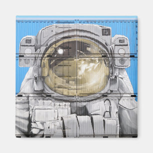 Íman Astronauta Arte Urbana Muro do Astronauta