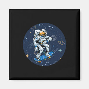 Íman Astronauta Astronomia Espaço Exterior Patins Patin