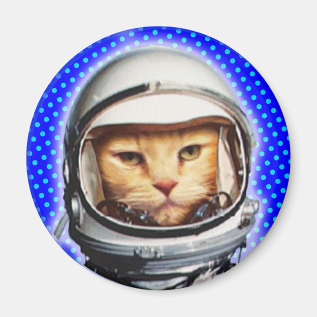 Íman Astronauta Cat (Frente)