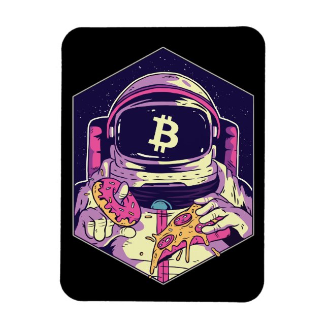 Íman Astronauta Cripto BITCOIN (Vertical)