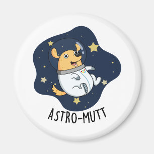 Íman Astronauta de Cão Engraçado Astromutt