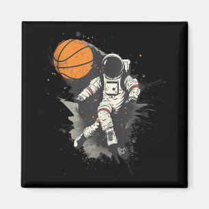 Íman Astronauta De Trabalho de arte De Basquete Pl