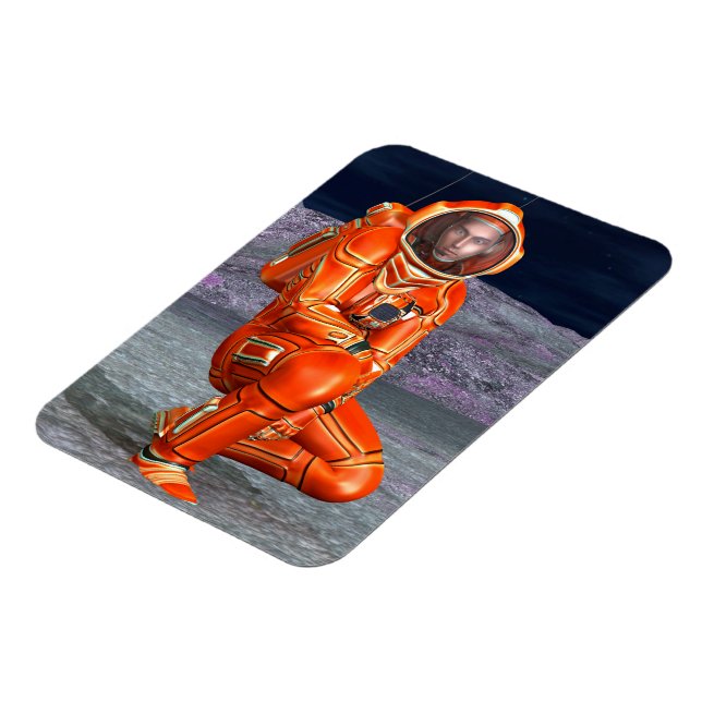 Íman Astronauta Explorador de Marte em Planeta Alien (Left Side)